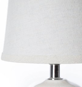 Stolná lampa Luka 15x22 cm biela