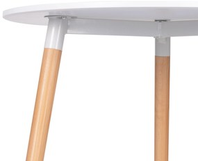 ModernHome Drevený okrúhly stôl - 80 cm