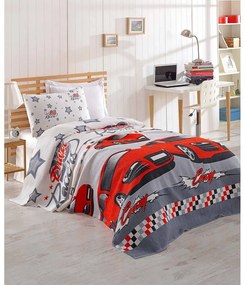Detská bavlnená prikrývka cez posteľ Eponj Home Cars, 160 x 235 cm