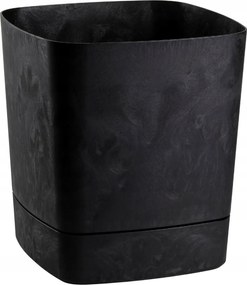 Plastový květináč s podmiskou Cubi 25x25 cm - výber z 5 prevedení