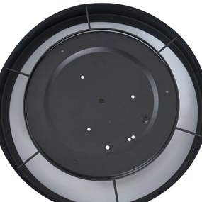 Moderné stropné svietidlo čierne zamatové 40 cm vrátane LED 3-krokového stmievania - Sue