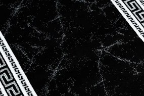 Koberec / Behúň GLOSS 2813 87 ramka, grécky - čierny / sivý
