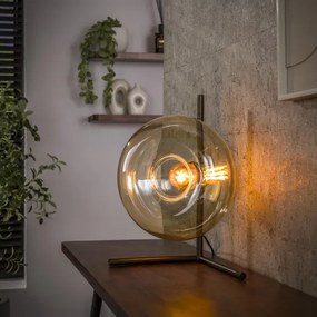 Stolová lampa 60-01 Soll 1L Jantar glass  - Komfort-nábytok