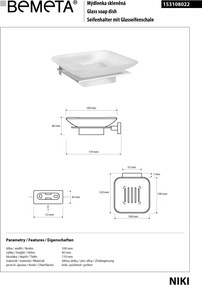 Bemeta Design NIKI: Mydelnička - 153108022