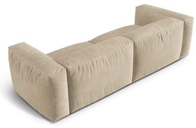 Béžová zamatová pohovka 240 cm Martina – Micadoni