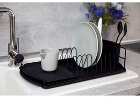 Čierny odkvapávač na riad Wenko Drip Basic