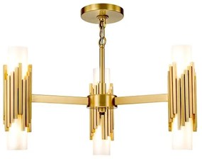 Elstead MARVELE6-AB-OPAL - Luster na tyči MARVELE 6xE14/40W/230V zlatý