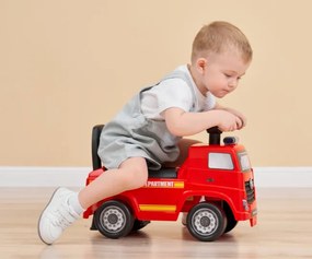 Odrážadlo Mercedes-Benz Actros hasičské auto červené