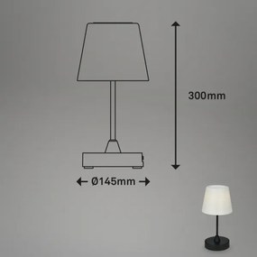 Brilo - LED vonkajšia stmievateľná nabíjateľná lampa LED/3W/5V IP44 2000 mAh