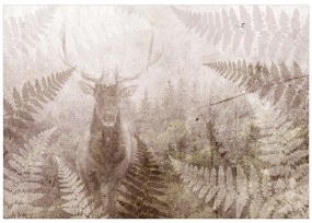 Artgeist Fototapeta - Deer in Ferns - Second Variant Veľkosť: 200x140, Verzia: Standard