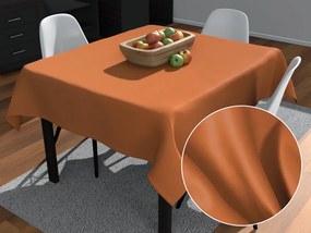 Biante Veľký štvorcový bavlnený saténový obrus ST-008 Škoricový 150x150 cm