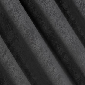 Dekorstudio Dekoračný zamatový záves ZWS-02 MRAMOR v čiernej farbe