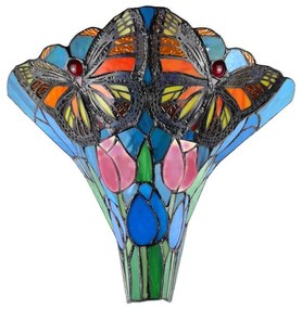 Nástenná tiffany lampa 37*18*35 MOTÝĽ