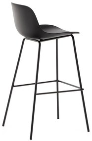 Čierna barová stolička (výška sedadla 74 cm) Altea – Kave Home