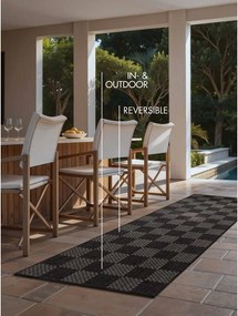 Čierny/krémový vnútorný a vonkajší behúň 80x200 cm Haringey Dorothy – Ted Baker