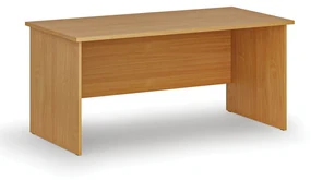 Kancelársky písací stôl rovný PRIMO WOOD, 1600 x 800 mm, buk