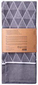 Oceľová sivá kuchynská utierka 50 x 70 cm 2 ks – Basic Ambiente - 596412