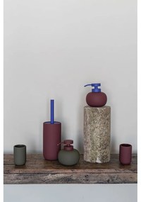 Tmavozelený keramický téglik na zubné kefky Lotus Play – Mette Ditmer Denmark