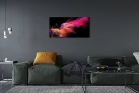Obraz na plátne ružová fraktály 125x50 cm