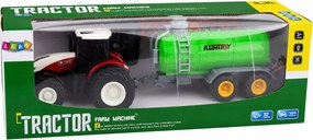 LEAN Toys Poľnohospodársky traktor s postrekovačom tekutých hnojív, diaľkovo ovládaný, RC 1:24