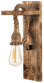 Nástenné svietidlo v prírodnej farbe Woody – Squid Lighting