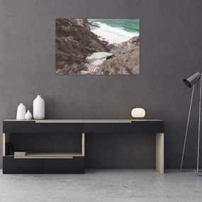 Obraz - Cesta k smaragdovému moru (90x60 cm)