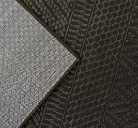 Koberec Zurich 1901 Dark Grey – sivý obdĺžnikový so vzorom Rozmer: 60x100 cm