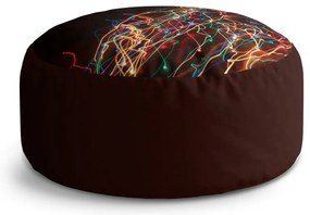 Taburet Circle svetelný efekt, farebná