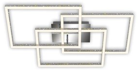 Brilo - LED Stmievateľné stropné svietidlo FRAME LED/57W/230V 3000K matný chróm BL1831