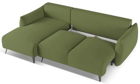 Zelená rohová pohovka (ľavý roh) Malie – Makamii