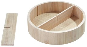 Otočný drevený organizér na koreničky Merry-go-round – iDesign/The Home Edit