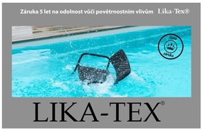 Doppler PARIS LIKA-TEX® - luxusné polohovacie záhradné kreslo - antracit, hliník + textília LIKA-TEX