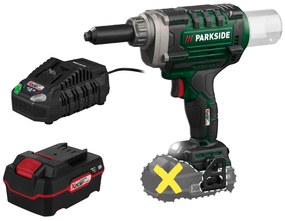 Parkside®  Aku nitovač na slepé nity 20 V Pbnsg 20-Li A1 + Akumulátor 20 V/4 Ah + Nabíjačka 20 V/4,5 A  (800011224)