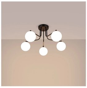 Čierno-biele stropné svietidlo Beam – Sollux