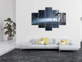 Obraz zimné lagúny (150x105 cm)