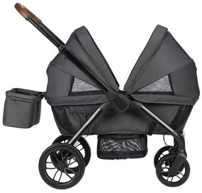 Kočík pre dve deti Helios Mineral Graphite