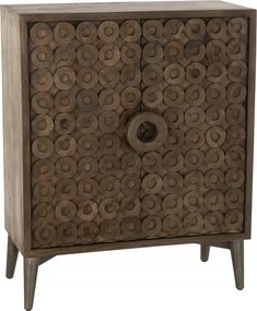 Vysoká komoda Etnic, hnedá, J-Line