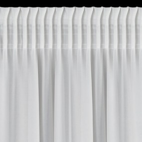 ZÁCLONA NA PÁSKE EVA MINGE ROSES, SADA 2KS 140X270 CM BIELA