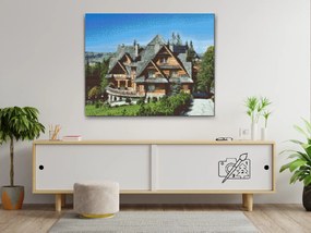 Gario Diamantové maľovanie Poľská architektúra Rozmery: 50 x 40 cm, Rámovanie: Iba zrolované plátno, Diamanty: Štvorcové