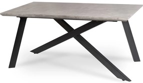 JAKS Rozkladací stôl Hamilton 160-200 cm sivý betón
