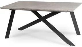 JAKS Rozkladací stôl Hamilton 160-200 cm sivý betón
