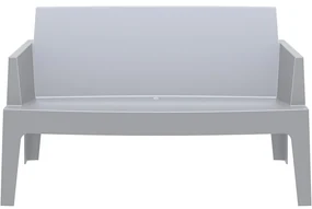 BOX SOFA záhradná lavica s podrúčkami dark grey