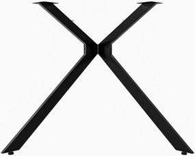 Stolové nohy 323438 Cascada S - 135x73x72 cm, kov, industrial čierna