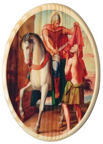Svätý Martin drevený obraz
