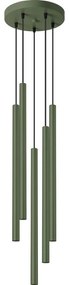 Sollux SL.1522 - Luster na lanku PASTELO 5xG9/8W/230V zelená
