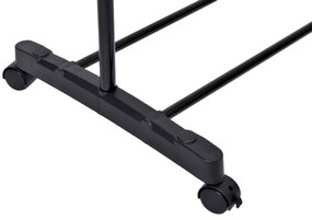 Vešiakový stojan na kolieskach ELA čierny