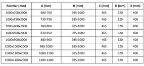 Mexen Velar, sprchový kút s posuvnými dverami 100(dvere) x 90(stena) cm, 8mm číre sklo, čierna matná, 871-100-090-01-70