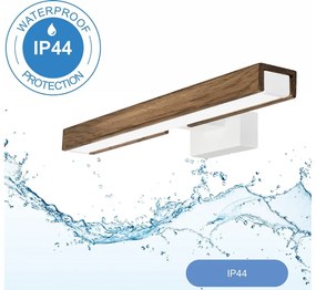 Brilagi- LED Kúpeľňové osvetlenie zrkadla WOODY MIRROR LED/8W/230V IP44 dub/biela BG0883