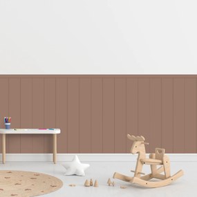 PIPPER. Textilná samolepiaca tapeta - Obdĺžnik - Hnedá farba Farba: Tmavá, Veľkosť: 100 cm
