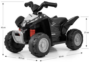 Elektrická štvorkolka HONDA ATV čierna